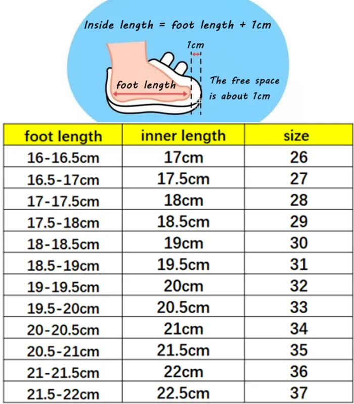 Kids Shoe Size Chart By Age Shoe Size Chart Kids Toddler Shoe Size 