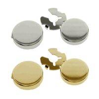 Metal Men Cufflinks Cuff Button Covers Dress Shirts Party Formal Event Suit Business Classic Round 2 Pieces Novelty Gifts Haberdashery