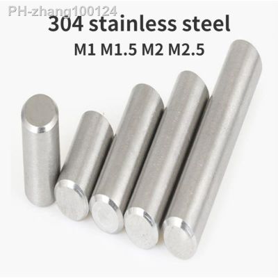 M1 M1.5 M2 M2.5 304 Stainless Steel Pin Cylindrical Pin Positioning Pin Fixed Pin Solid Pin Length 4mm-45mm