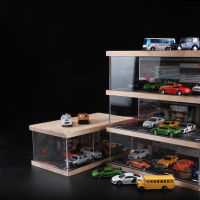 1:64 Scale 1-4-Tiers Vehicle Model Display Case For Sports Car, Model Collectors,Display For Car Toy With Parking Lot