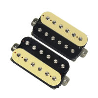 FLEOR 2ชิ้น Alnico 5 Humbucker Pickup คอยล์คู่กีต้าร์ไฟฟ้ารถกระบะที่คอและสะพาน Ze สี