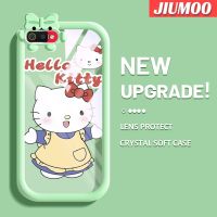 เคส JIUMOO สำหรับ Realme C2 C2S OPPO A1K กระโปรงการ์ตูนเคสลาย Hello Kitty สีสันสดใสรูปสัตว์ประหลาดน้อยน่ารักกล้องนิ่มสำหรับเลนส์กันกระแทกแบบใสเคสมือถือความคิดสร้างสรรค์โปร่งใสเรียบง่ายฝาครอบป้องกันซิลิโคน