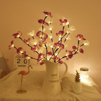 LED simulation flower fairy string lights fake flower branch Christmas wreath wedding Valentines Day event party decoration