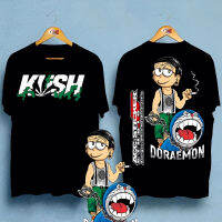 Doraemon Nobi Nobita อะนิเมะตัวละครโนบิตะทิงเบลแมวโดราเอมอนพิมพ์เสื้อยืดแขนสั้นห้ารูปแบบ S-5XL