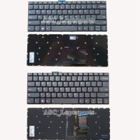 New US English QWERTY Keyboard For S145-14IIL V145-14AST V14-ada S145-14IKB S145-14IML S145-14IWL Black, No Frame BACKLIT