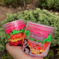 BEBAND หนังยางรัดผมผู้ใหญ่ [ยางเส้นใหญ่Large : ใช้รัดผมผู้ใหญ่หรือทุกวัยที่มีผมหนา] คละ 5สีสดใส : เขียว-ชมพูเข้ม-ส้ม-แดง-เหลือง