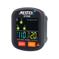 Mestek ST05 Socket Tester Outlet Tester RCD GFCI NCV Test Outlet Checker Ground Zero Line 30MA Smart Socket Detector