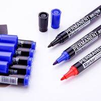 3pcs Black Blue Red color Permanent Marker pen set Waterproof Oil ink on CD fabric paper metal ceramic wood Office School A6842 Highlighters Markers