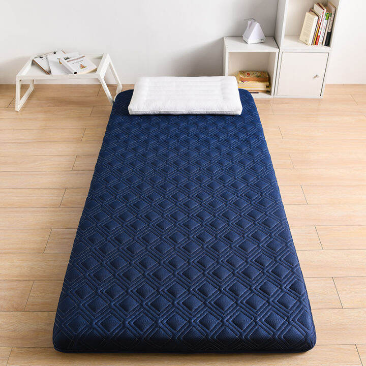 คู่เดียวที่นอนยางพาราธรรมชาติฟองน้ำความจำบรรจุที่นอนพับได้ช้า Rebound