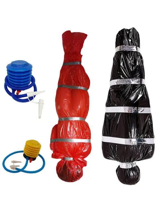 Dead Body Bag Halloween Prop Inflatable Dead Body Bag Prop with Pump