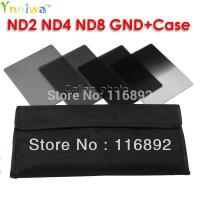 4pcs color filter ND2 ND4 ND8 Gradual Grey Filter with case for Cokin P series