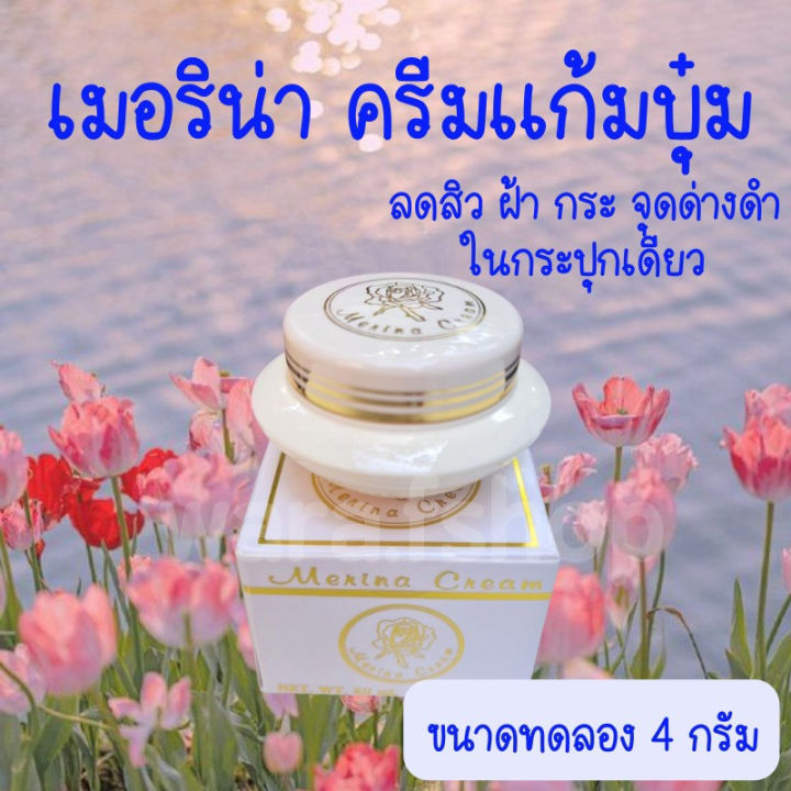 ครีมเมอร์ริน่า-ครีมเเก้มบุ๋ม-merina-cream-ขนาด4g