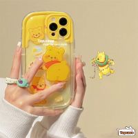 เคสโทรศัพท์มือถือ TPU นิ่ม ป้องกันเลนส์ ลายการ์ตูนหมี Winnie น่ารัก สําหรับ iPhone 14 13 12 11 Pro Max SE2020 X XR Xs Max 7 8 Plus