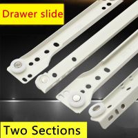 7 sizes Drawer Track Slides Two Cabinet Rails Thickening Computer Table Chute Clothing Cabinets Keyboard Roller Pulley Furniture