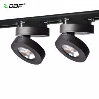 [DBF]Ultra-thin 2 Wires 3W 7W 5W Rail Track Fixture COB Rail Spotlight LED Track Light AC220V Black/White Guide Rail Track Light