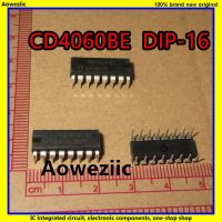 10ชิ้น/ล็อต Cd4060be Cd4060 4060 Dip-16 Cmos 14-Stage Ripple-Carry Binary Counter/divider And Oscillator Ic ใหม่
