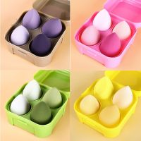 4pcs Makeup Sponge Blender Beauty Egg with Box Cosmetic Puff Cushion Foundation Powder Sponge Tool Women Make Up Accessories