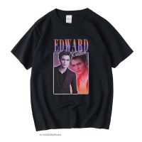 Edward Cullen Manga Vintage Black Tshirt Men Tshirts Retro Graphic T Shirts Cotton T Shirt Man Tees Gildan