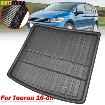 Car Rear Trunk Mat for Volkswagen VW Touran 5T 2016~2023 Waterproof Custom  Luggage Liner Tray Pad Boot Carg Cover Accessories