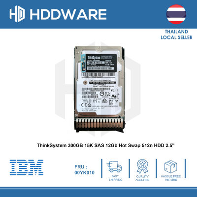 ThinkSystem 300GB 15K SAS 12Gb Hot Swap 512n HDD 2.5" // 7XB7A00021 // 00YK010
