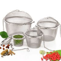 Multifunctional Stainless Steel Teakettle Locking Tea Filter/ Tea Coffee Strainer Infuser Tools/ Seasoning Ball Spice Strainer