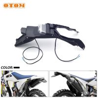 OTOM Motorcycle Rear Fender Tail Light Dirt Bike 12V LED Taillight Brake Stop License Plate Lamp For HUSQVARNA FE TE 150 250 450