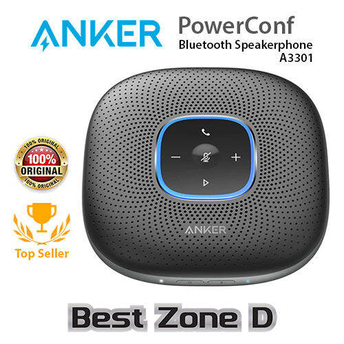 Anker PowerConf A3301 Bluetooth Speakerphone | 6 Microphones | Enhanced ...