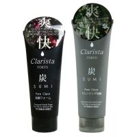 Clarista Tokyo Charcoal Facial Foam 130g / 2in1 Facial Foam 160g. โฟมล้างหน้าชาร์โคล