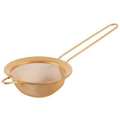 Stainless Steel Fine Mesh Oil Strainer Golden Flour Sifter Sieve Colanders Flour Coffee Mesh Filter Baking Tools Kitchen Bakeware