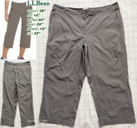 L.L.Bean Comfort Trail Cropped Pants Sunsmart UPF 50+กางเกงวิ่งเทรล กางเกงเดินป่า ปีนเขา กันแดด-เทา ไซส์ 38"(สภาพเหมือนใหม่)-Unisex