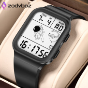 Đồng hồ thời trang nam Zodvboz 30M Đồng hồ đeo tay kỹ thuật số không thấm