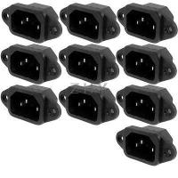 10 Pcs Electrical Cooker Power Supply C14 Power Plug 250V 10A Electrical Connectors