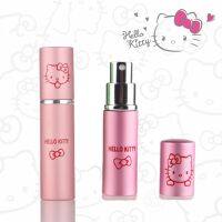 Kawaii Sanrio HelloKittys 10ml Cartoon Pattern Perfume Bottle Animation Spray Bottle Flat Head Perfume Sub Bottle Portable