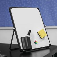 Magnetic Dry Erase กระดานไวท์บอร์ดชุดอลูมิเนียมอัลลอยด์พับได้ทนทานไวท์บอร์ดสำหรับเด็กบทเรียนออนไลน์ Office Whiteboard Set