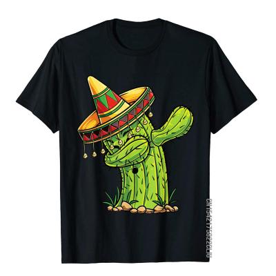 Dabbing Cactus T Shirt Cinco De Mayo Boys Kids Men Mexican Design Cotton Men Tops Shirts Europe Prevalent T Shirts