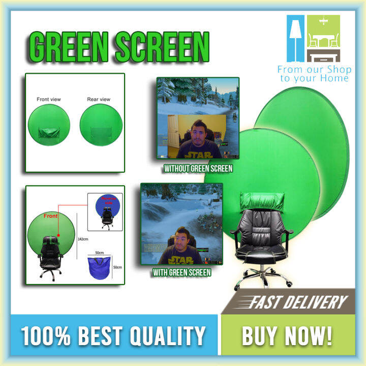 Green screen photography background portable folding mirror for live