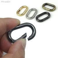 【YF】 Oval Spring O Ring Openable Trigger Clasps Clip Leather Craft Bag Connect Buckle Keyring Pendant Keychain Snap Hook Carabiner