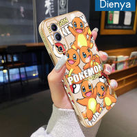 เคส Dienya สำหรับ Vivo Y72 5G Y52 5G Y75s 5G เคสใหม่การ์ตูน Pokemon ขอบตารางกรอบชุบพื้นผิวซิลิกาเจลนิ่มกันกระแทกเคสมือถือรวมเลนส์กล้องถ่ายรูปฝาครอบป้องกัน