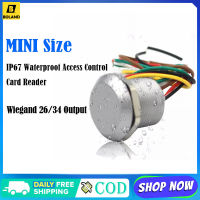 Boland Mini 13.56MHZ/125Khz WG26/34เครื่องอ่านการควบคุมการเข้าถึงอินเทอร์เฟซเครื่องอ่านการ์ด RFID Promixity กันไฟและกันน้ำ