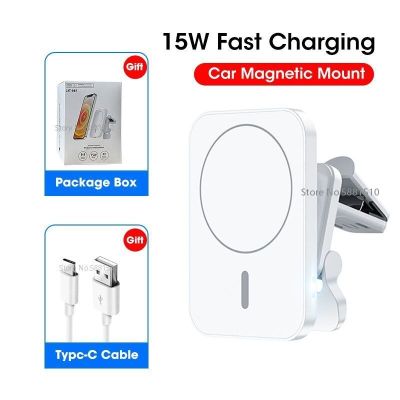 15W Magnetic Wireless Chargers For iPhone 14 13 12 Car Magnet Mount Phone Holder Fast Charging Station Air Vent Stand Charger