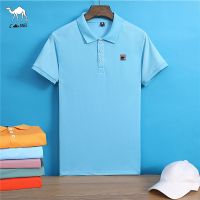 เสื้อยืดคอกลมแขนสั้นพิมพ์ลาย POLO สำหรับผู้ชาย