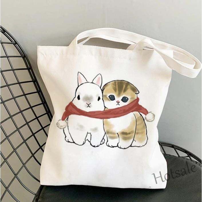 hot-sale-c16-cute-cat-print-personality-canvas-tote-bag-student-shoulder-bag-and-womens-casual-shopping-bag