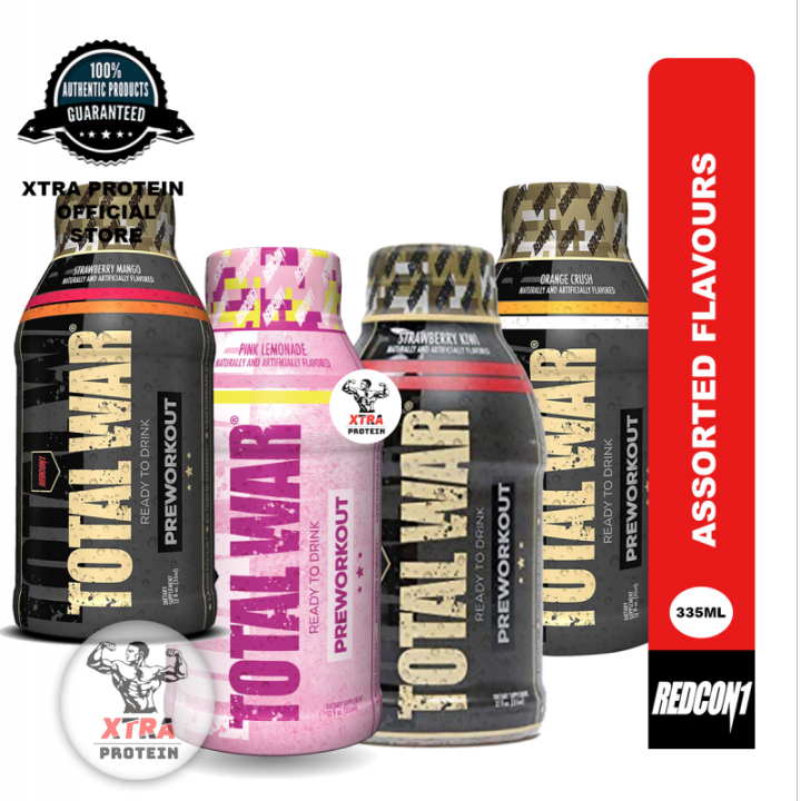 Redcon1 Total War Pre Workout (355ml) Assorted Flavours 1 Pack