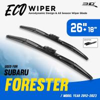 (ถูก++) ใบปัดน้ำฝน ECO SUBARU FORESTER ปี 2012-2023 เฉพาะรุ่น ขนาด 26+18 นิ้ว*(B7) ของดี ปัดน้ำฝน ที่ปัดน้ำฝน ยางปัดน้ำฝน ปัดน้ำฝน TOYOTA