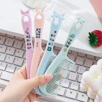 ▤✁☎ Cute Cartoon Bow Bunny Ears Hair Brush Comb Portable Handle Mini Small Hairbrush for Women Girl Children Bath Health Care Tools