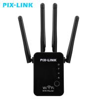 PIXLINK WiFi Repeater 300Mbps Amplifier RourterRepeaterAP Network Range Expander Router Power Extender Roteador 24Antenna