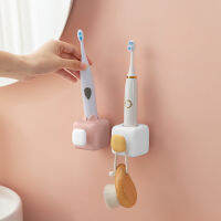 Electric Toothbrush Holder Wall Punch-free Drain-free Quick-drying Self-adhesive Toothbrush Rack Holder Hook Bathroom Tools