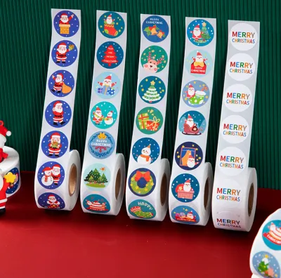 Christmas Post Handmade Packaging Materials Christmas Sticker Childrens Stickers Primary School Stickers