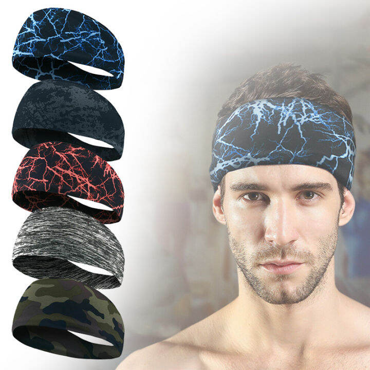 Yoomee Sports Sweatband Sweat Hair Bands Men Women Elastic Yoga Running