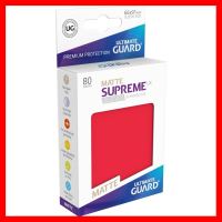 สินค้าขายดี!!! Ultimate Guard Sleeve : Red Supreme Matte 80 Standard #ของเล่น โมเดล ทะเล ของเล่น ของขวัญ ของสะสม รถ หุ่นยนต์ ตุ๊กตา สวนน้ำ สระน้ำ ฟิกเกอร์ Model